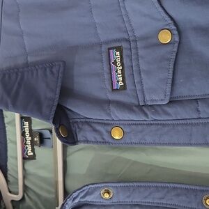 Patagonia Kids Jacket Blue with Mint Lining